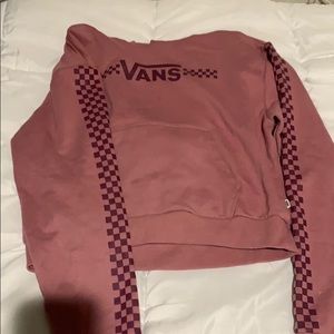 Vans cropped light  purple hoodie women’s size s
